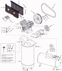Page A Diagram and Parts List for CIQ73064V 1999 Campbell Hausfeld Compressor